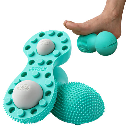 RAD Neuro Ball Foot Roller for Myofascial Release - Textured Foot Massager Ball - Foot Ball Roller Massager - Spiky Massage Balls for Plantar Fasciitis - Therapy Balls for Feet, Hands, Face Sensory Activation Body Care