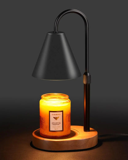 Electric Candle Warmer Lamp with Timer – Flameless & Dimmable