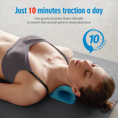 Cervical Neck & Shoulder Relaxer for Women Men,Neck Stretcher for Pain Relief,Ergonomic Neck Pillow for Muscle Relax