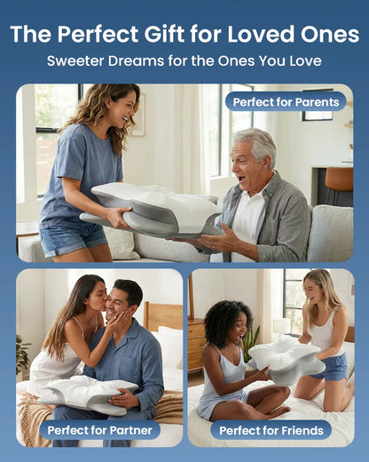 Rainbow Note Cervical Pillow for Cozy Sleep, Odorless Ergonomic Contour Memory Foam, Orthopedic Bed Pillow for Side, Back, and Stomach Sleepers, OEKO-TEX Certified