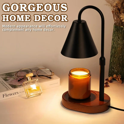 Electric Candle Warmer Lamp with Timer – Flameless & Dimmable